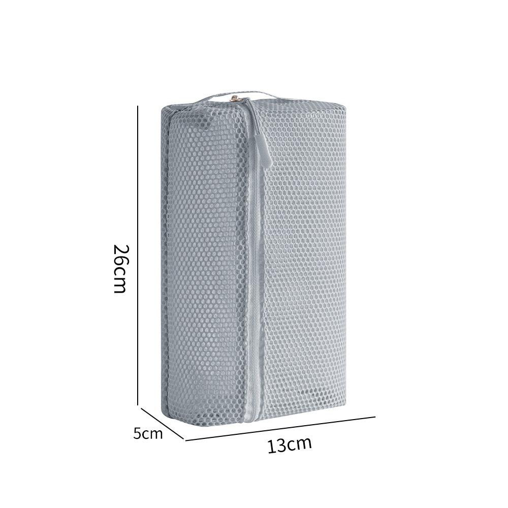 Casual Nylon Storage Pouch Hand-held With Zipper Cosmetic Bag Multipurpose Mesh Toiletry Wash Bags Travel