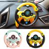 Passenger Seat Steering Wheel Toy with Music Light Kids Car Driving Simulation