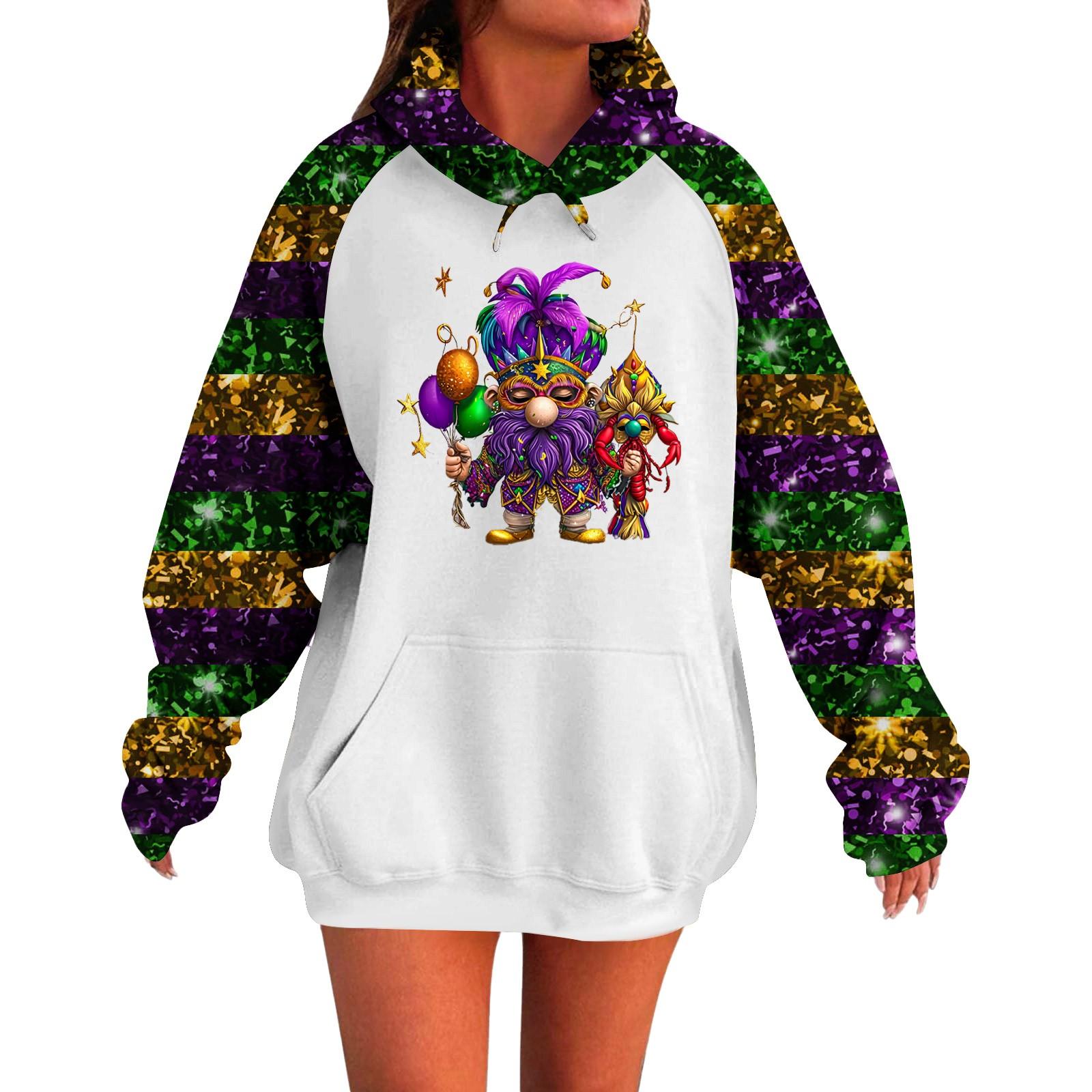 

Женская толстовка с капюшоном и длинными рукавами Carnival с очень большими плечами M