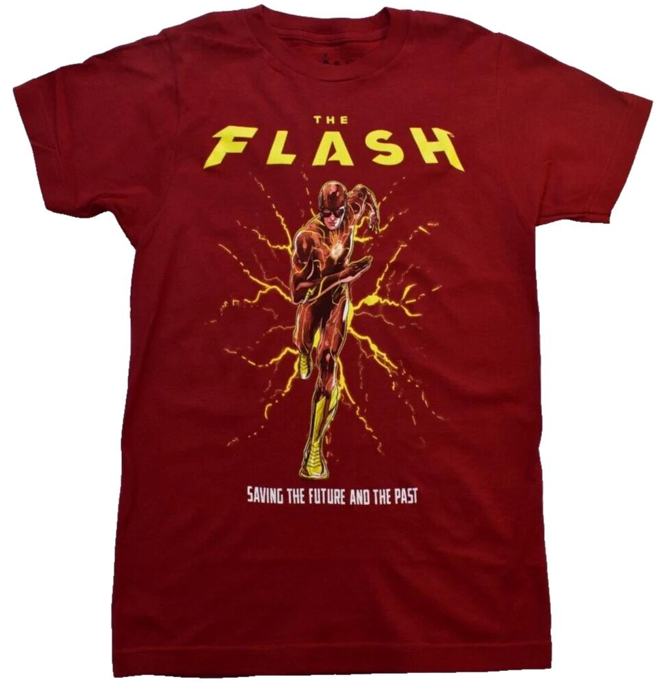 

The Flash Mens DC Comics Character Saving The Future And The Past Shirt New XS 4XL