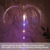 2PCS Solar Outdoor Light Water Proof 7 Color Changing Decorative Jellyfish Solar Flower Light for Pathway Patio Lawn