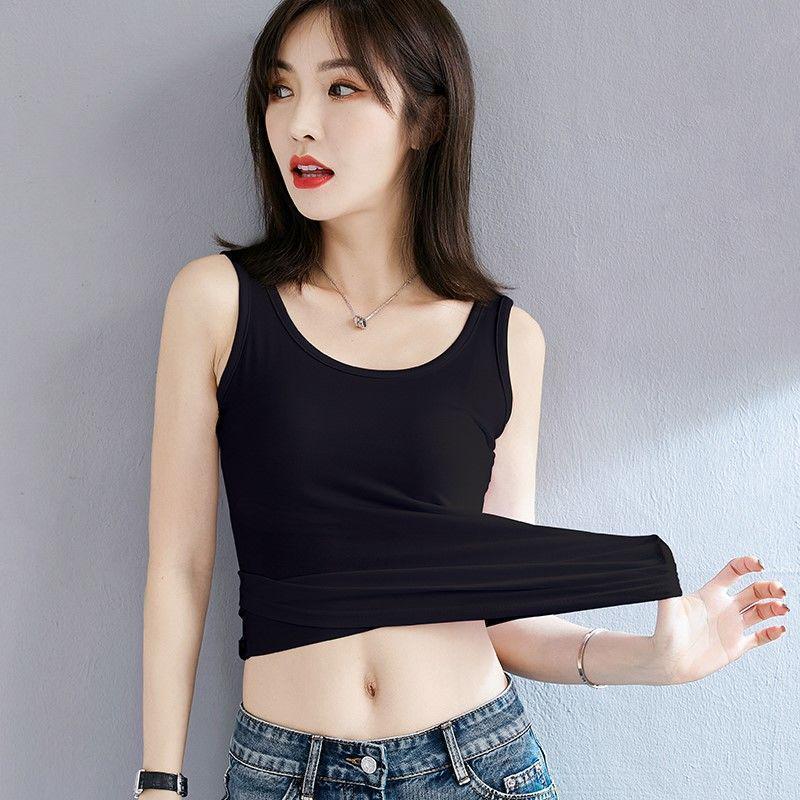 Women's Korean Style Spaghetti Strap Tank Top - Slim Fit Sleeveless Base Layer