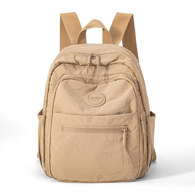 Zaino in nylon da donna ad alta capacità, zaino leggero da viaggio