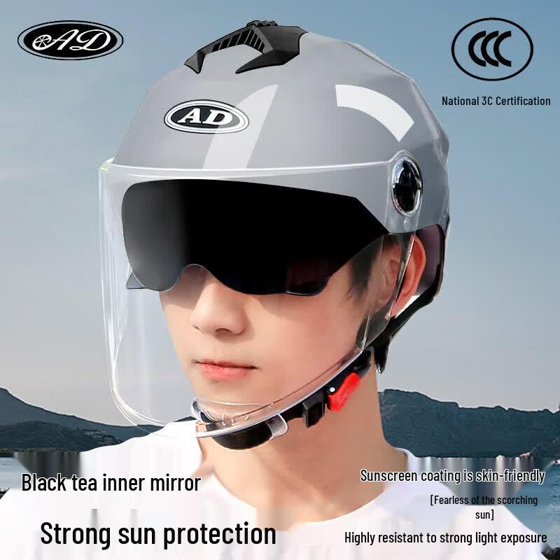 AD 815 Certified Electric Motorcycle Half Helmet
