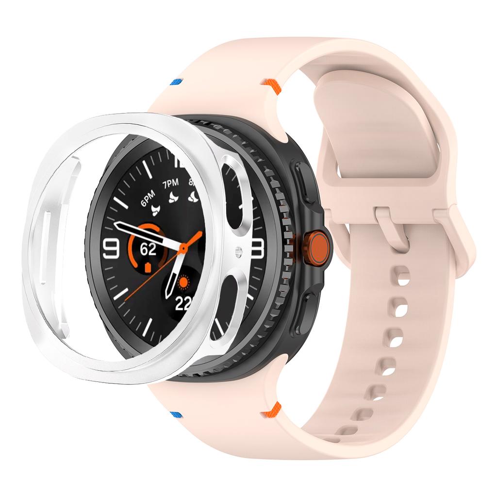 PC-Hülle + Offizielles Armband Für Samsung Galaxy Watch 8 40mm 44mm Silikon Sportarmband Correa Original 1:1 Kein Spalt Bandabdeckung