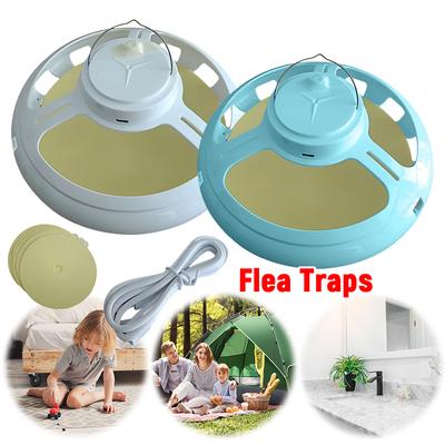 Pest Control Killer with 5 Sticky Pads USB Rechargeable Pest Control Flea Catcher Multifunctional for Bugs Moths Gnats