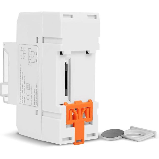 TM919 Time Controller Cycle Timer Industrial Timer Switch Output Replaceable Battery 16A(TM919AK 85-265VAC)