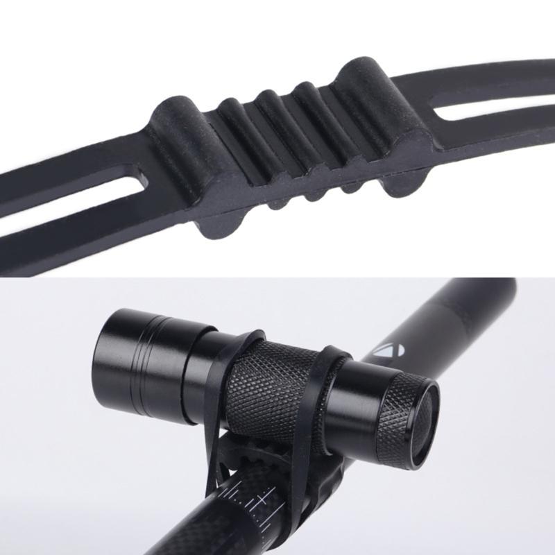 1 Set Fahrräder Silikonband Radfahren Lenkerhalter Halter Elastikband Bandagen Gürtel Fahrräder Licht Ersatzhalterung