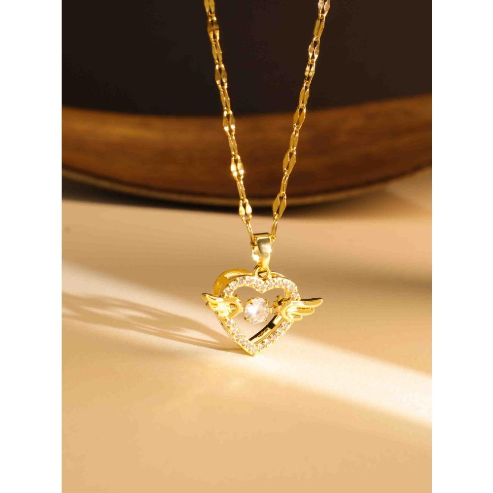 

Necklace Does Not Fade Women s Summer Smart Love Versatile Necklace Women s High-end Titanium Steel Accessories