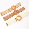 Ceinture Tressée Bohème en Paille Ceinture de Taille Style Ethnique Colorée Ceinture Style Bohème Décorative pour Jeans