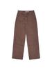 KIRSH Pigment-Dyed Curved Pants [Dark Brown]