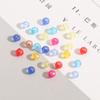 500G Faceted Acrylic Beads Colorful Transparent Wheel Loose Spacer Beads for Jewelry Making DIY Accessories