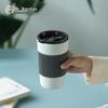 Ceramic Anti-Scald Mug with Lid and Straw