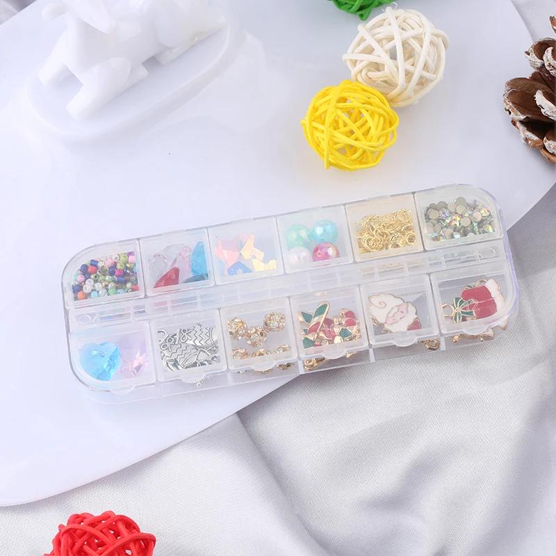 12 Sizes Plastic Storage Jewelry Box Compartment Adjustable Container Earring Box Jewelry Rectangle Box Case for Jewelry Display