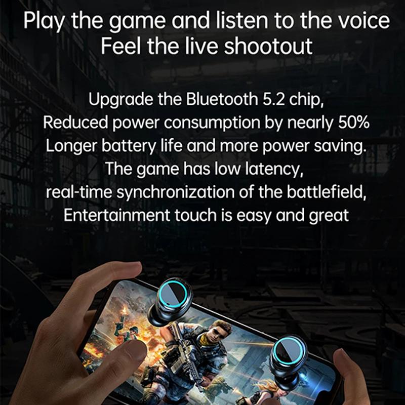M25 Tws Wireless Headphones Earphones Bluetooth Touch Control Noise Reduction Stereo Waterproof Earbuds Headsets
