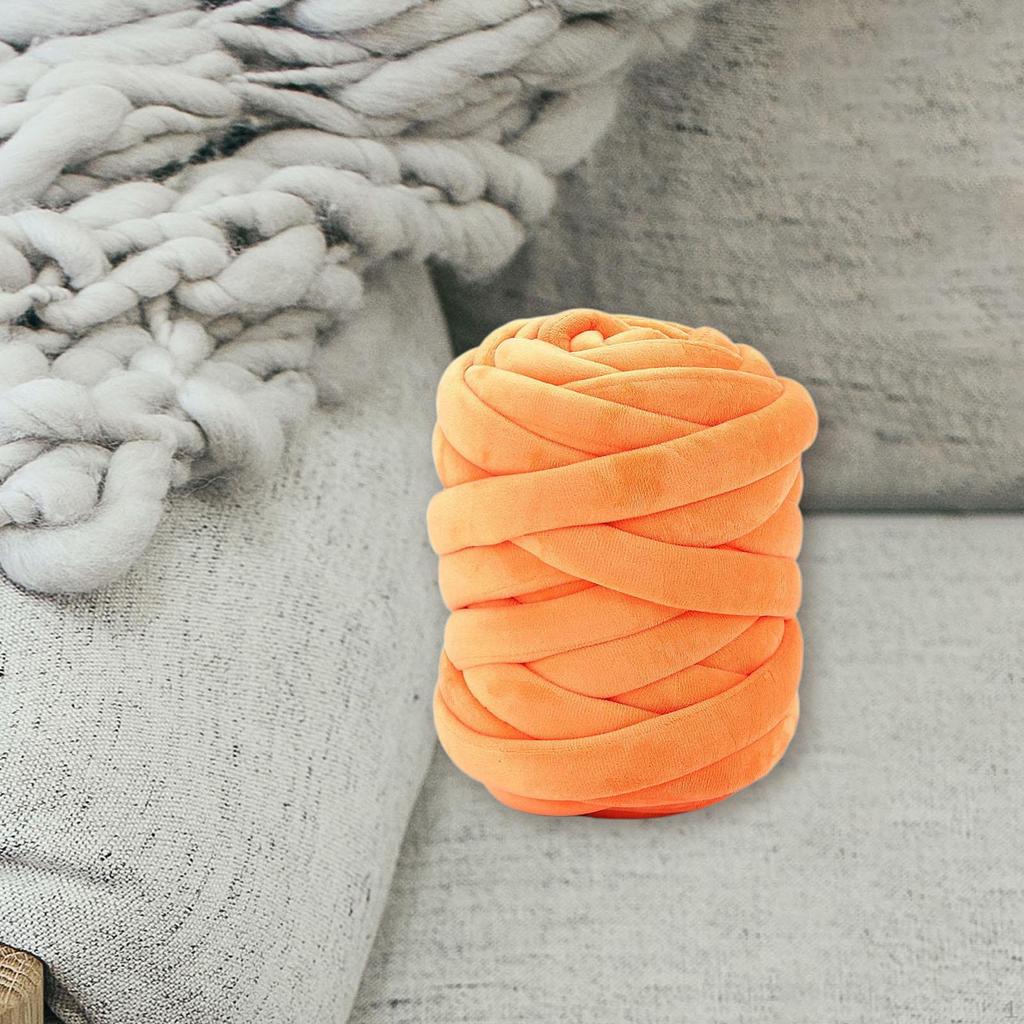 0.55 Lbs Chunky Yarn Bulky Hand Knitting 56 Feet Washable Giant Tube for Arm