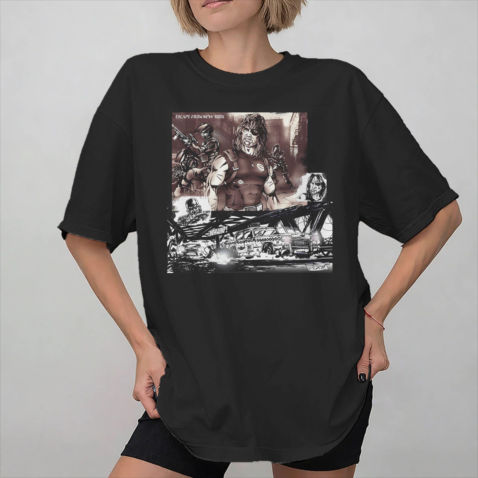 Unisex Women New Arrival Escape From New York Snake Plissken Tee T Shirt Cotton Tshirts Clothing S
