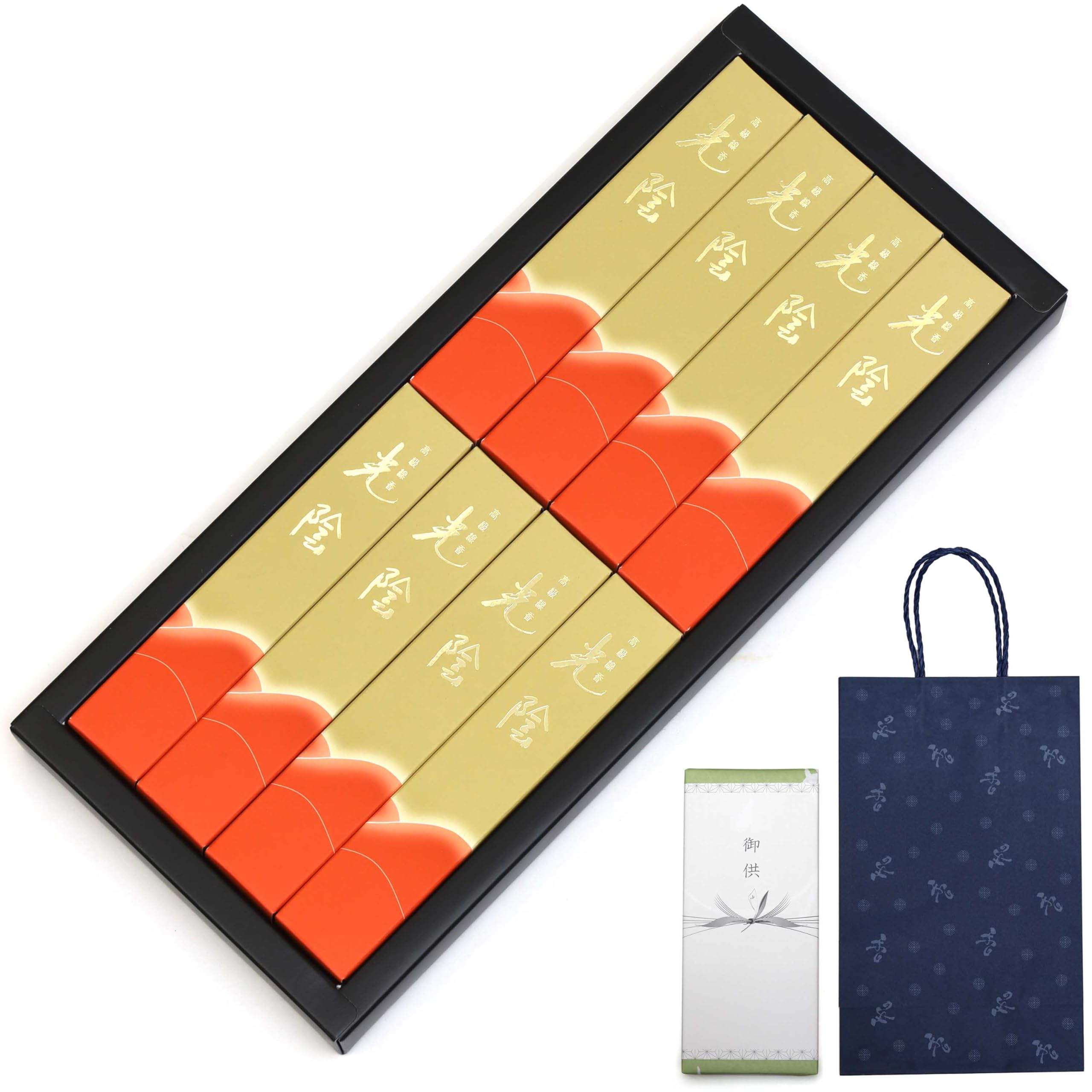 

Sympathy Incense Gift with outer condolence and carrying Made in Low Perfect for memorial the first and the 49th [Kouin Byakudan] wrapping, message,