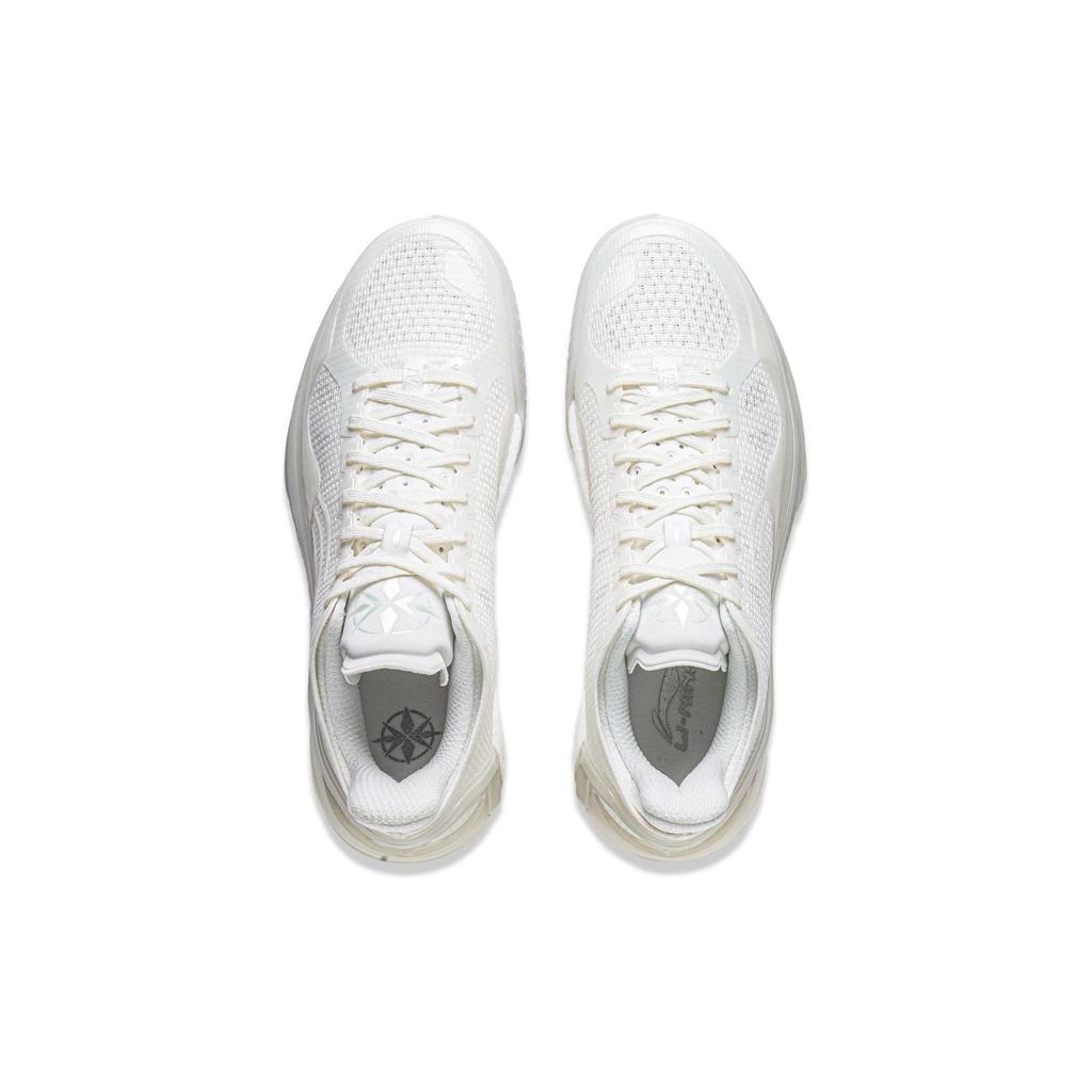 Li Ning Blade 4 V2 Cushioning Slip Resistant Support Lightweight Rebound Low Top Basketball Shoes Men's White ABAU037-7