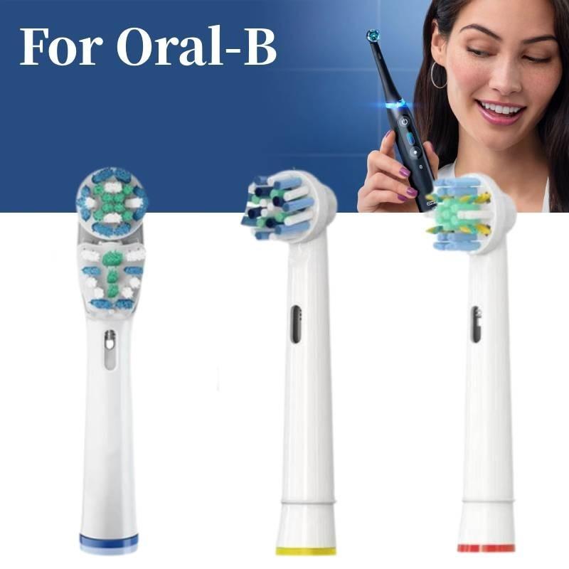 Clean For Oralb Generic Crossaction Electric Toothbrush Heads 1 Pack Of 4 White
