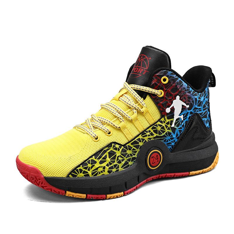 Scarpe da Basket 695T Ragazzi Ragazze Bambini Adolescenti High Top Superficie in Rete Scuola Primaria Secondaria Allenamento Sportivo