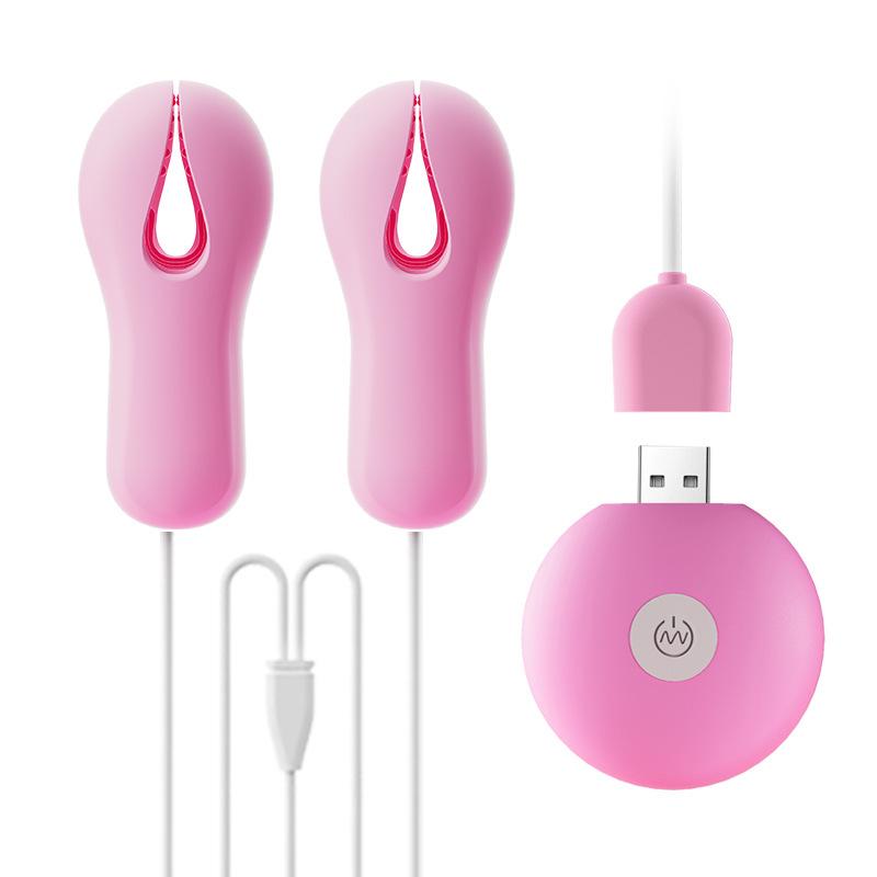ROSELEX Vibrating Silicone Nipple Clamps & Breast Massager
