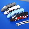 Cartoon High-speed Rail Pen Bag Drop-proof Large Capacity Storage Pencil Pouch Portable Multi-functional Silicone Pen Organizer