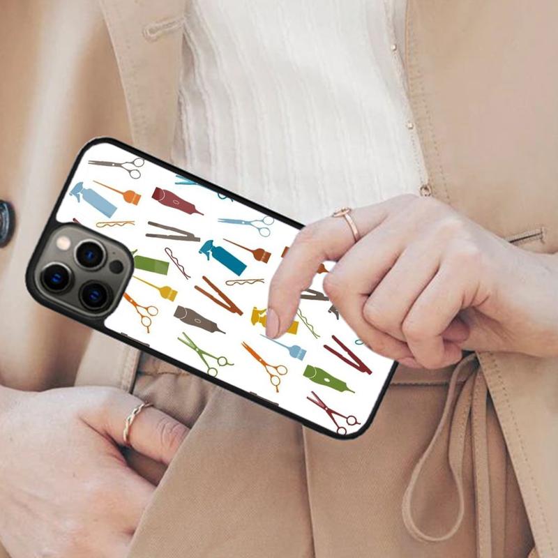 Hair Stylist Scissors Brush Magnetic Phone Case For APPLE iPhone 17 Air 16 14 13 12 Pro Max 15 Plus Wireless MagSafe Cover