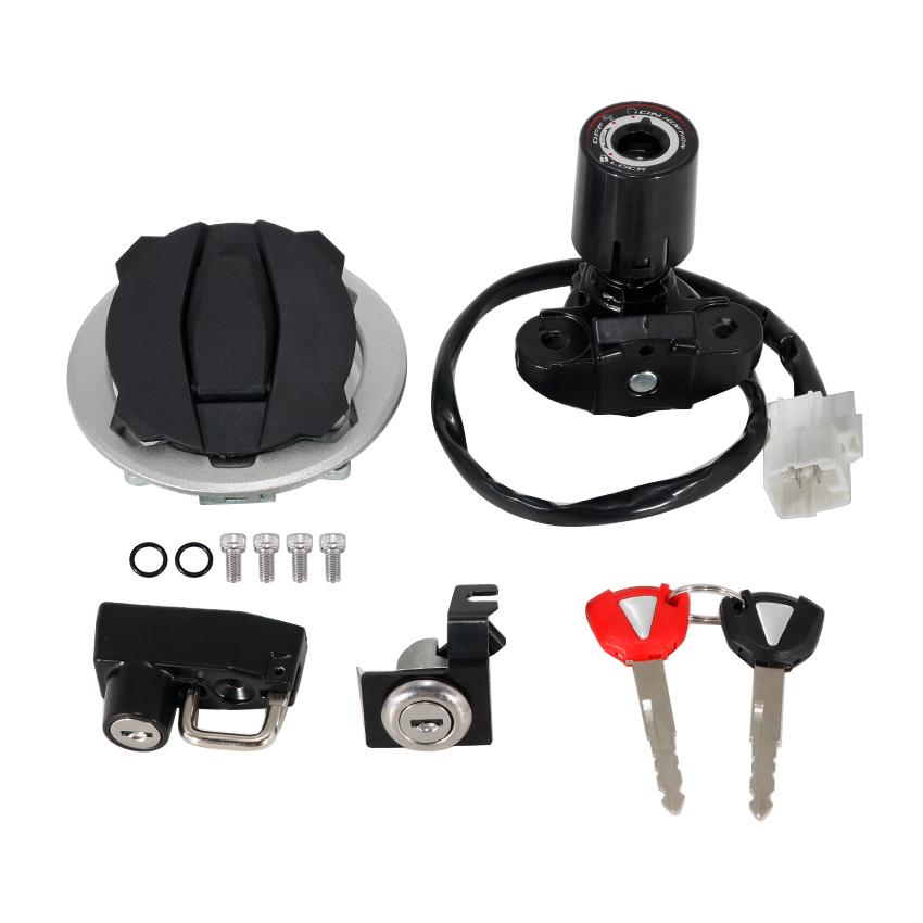 Ignition Key Lock Switch Set Motorcycle Key Kit For Kawasaki EX500 Ninja 500 ER500 Z500 ER500 Z500 ABS SE SE ABS OEM:27048-5276