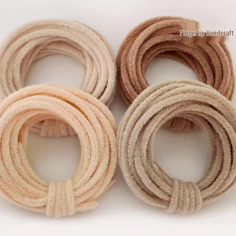 Chibi Maruko-chan Colorful 6mm Wool Chenille Stems for DIY Dragon Doll & Bouquet Crafting