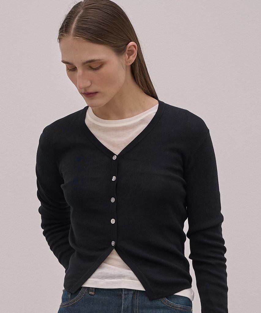 ELLIOTI V-Neck Knit Cardigan_4Color