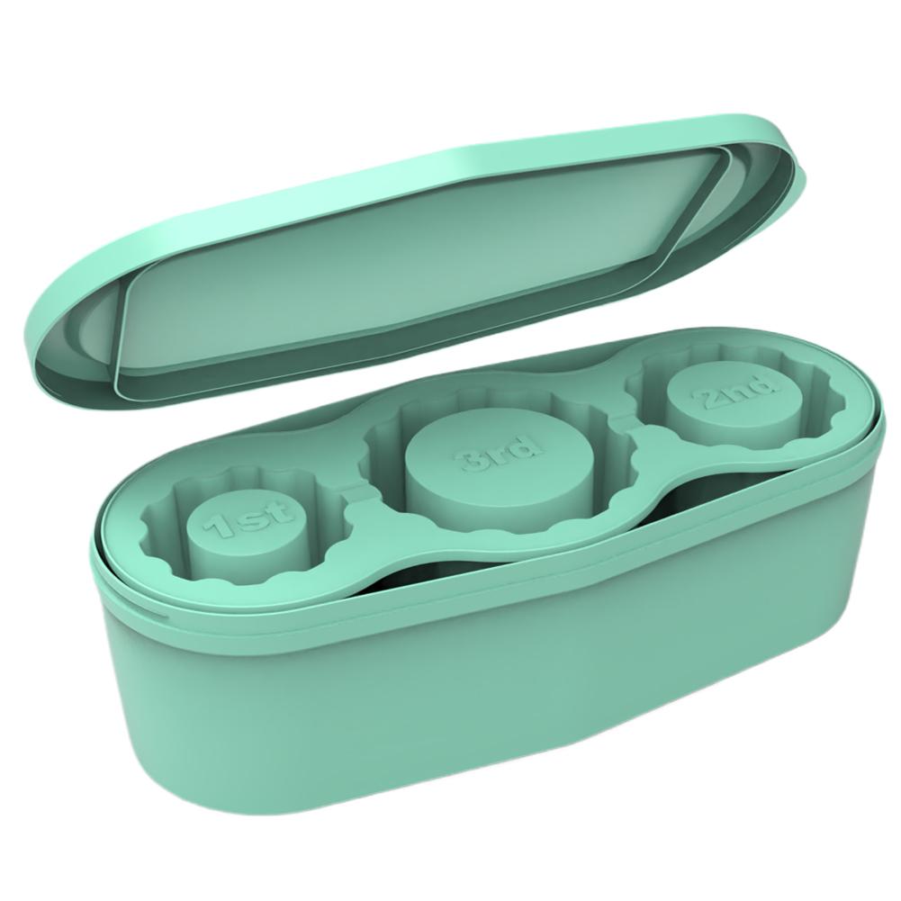 3 Hollow Cylinder Ice Cube Molds with Lid Silicone Ice Cube Molds Easy Fill and Release Ice Maker Compatible with Stanley Cup