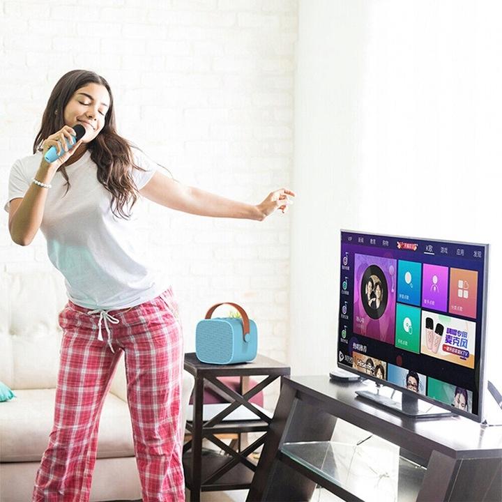 Mikrofon Bezprzewodowy Karaoke Głośnik Zestaw Bluetooth Dla Dzieci