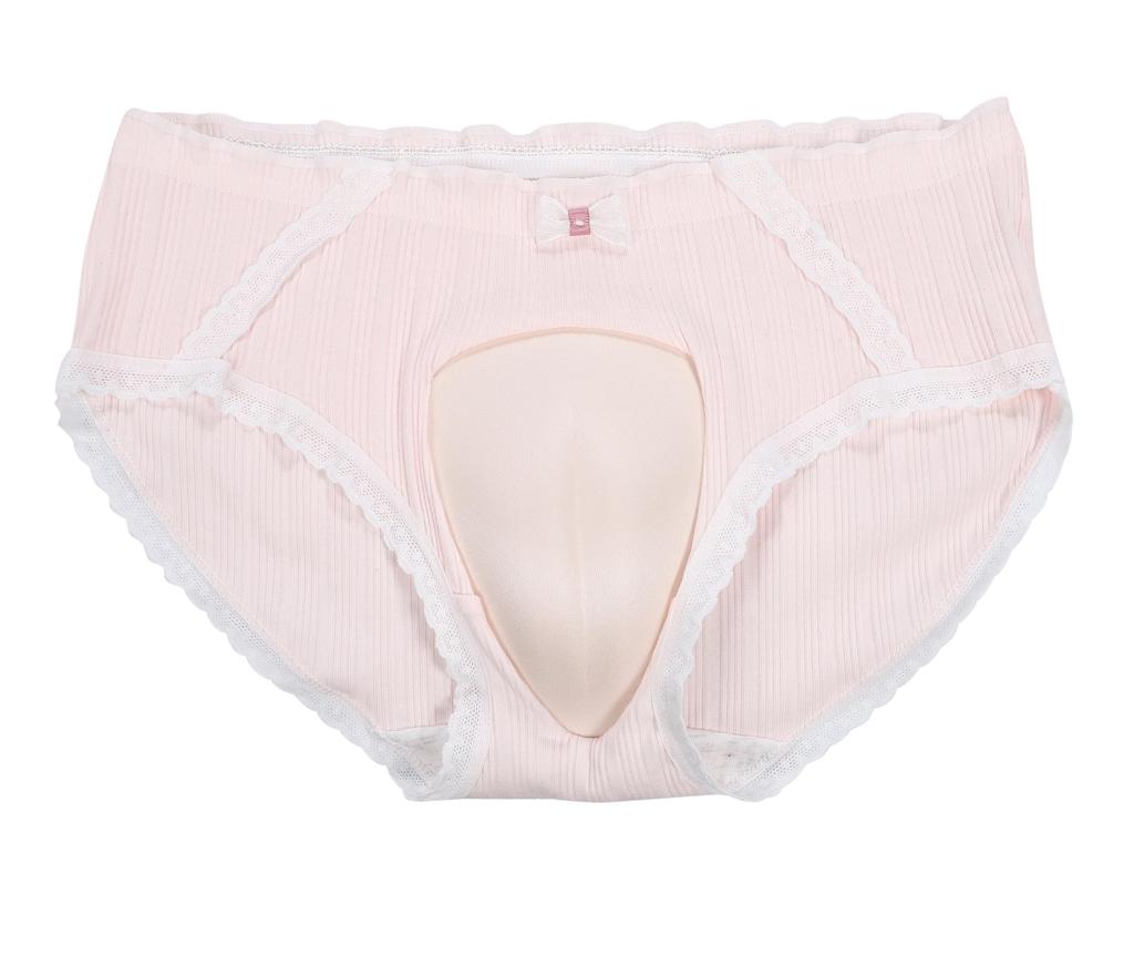 Padded Cover Panties Crossdressing Shorts Underwear Lace Pants Disguise Lingerie Free [cocoriko] Men's Men's Boys' (JP, Alphabet, Size, R_Pink)