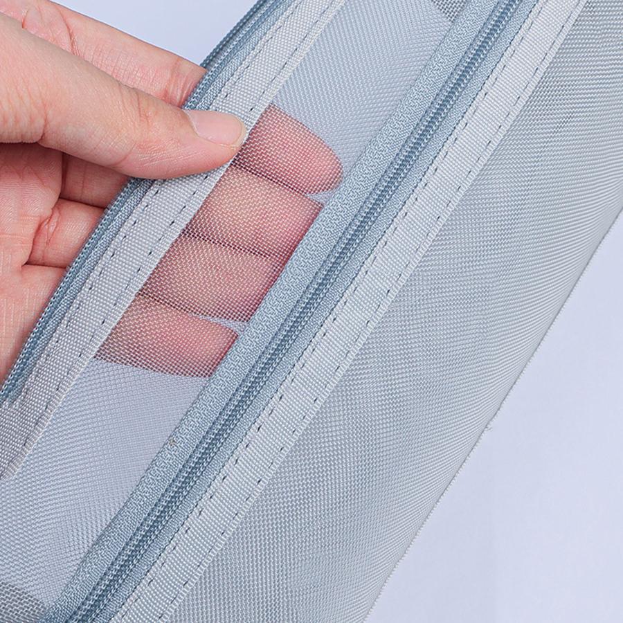 Astuccio Colore Rete a Maglia Larga Scomparto Astuccio per Matite Borsa per Penne Trasparente Portatile Multifunzione Astuccio per Matite Cancelleria Trasparente Borsa per Trucco