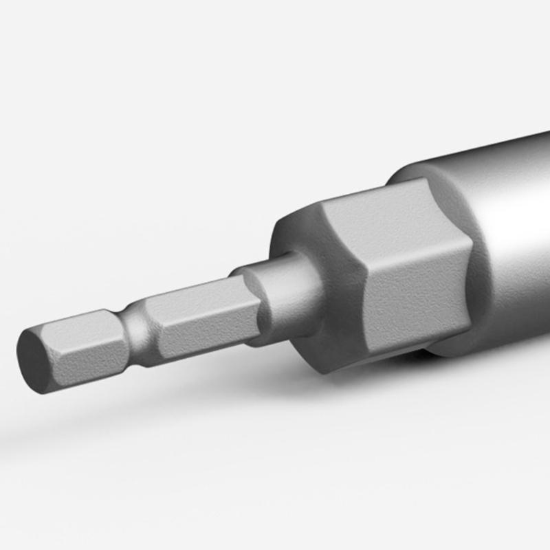 1/4inch Wrench Hexagonal Bit Socket Set Long Impact Drill Socket Adapter Drill Bit Extension Socket Adapter for Electric