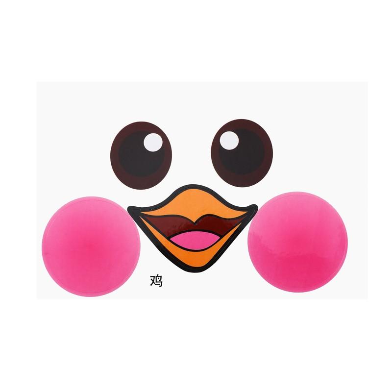 5/10pcs Balloon Wave Ball Cartoon Shape Sticker Handmade Creative DIY Decoration Super Cute Animal Eye Expression Self Adhesive