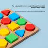 Manufacturer Cpc Wooden Geometric Shape Pairing Game Children's Puzzle Early Education Parent-child Interactive Desktop Toy