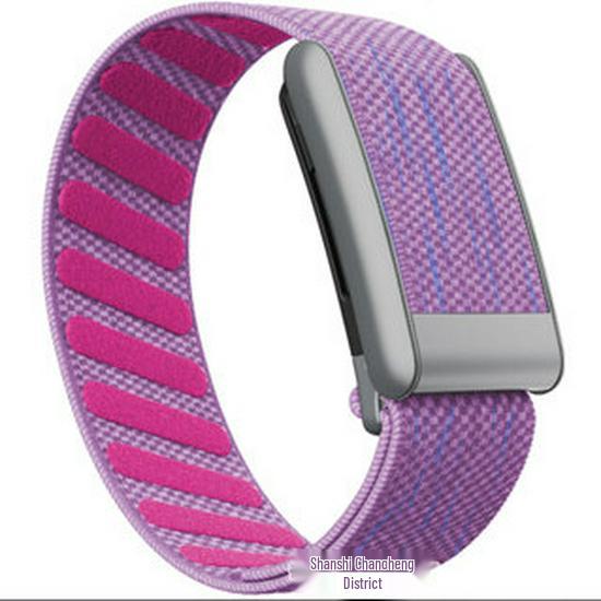 Whoop 5.0 Peak Nylon Sportband mit mattiertem silberfarbenem Rahmen