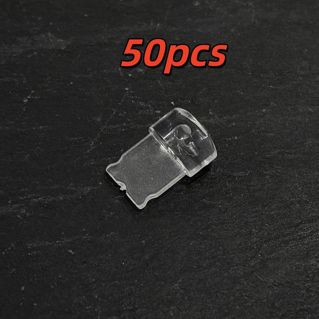 50 Transparent Dust Plugs, Suitable for Mobile Phones, Computers, and Headphone Jacks - Suitable for Type-C DIY Decorative Pendants with Holes