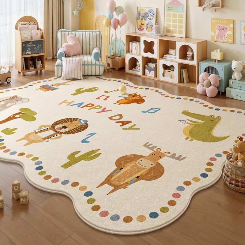 Tierprint Schlafzimmer Dekor Großer Teppich Cartoon Stil Teppiche für Wohnzimmer Flauschige Weiche Lounge Bodenmatte Dicke Plüsch Arbeitszimmer Teppich