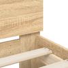 Vidaxl Bed With Headboard, Without Mattress, Sonoma Oak, 90X190 Cm