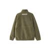 Adidas Originals Trefoil Solid Color Logo Embroidery Stand Collar Zip Jacket Men Outerwear Green IC8163