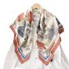 Korean Japanese Sweet Floral Square Scarf Women Summer Decorative Neck Scarf