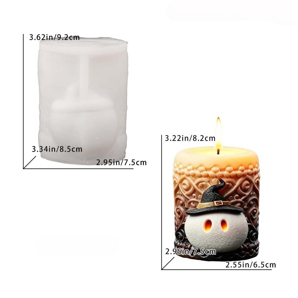 DIY Halloween Ornament Mold Silicone Epoxy Resin Plaster Mold Candle Wax Mold Beginner Friendly