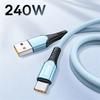 240W 5A Fast Charging USB C Cable Type C Quick Charge Data Cord for iPhone Samsung S24 Realme Xiaomi 14 Huawei OPPO OnePlus