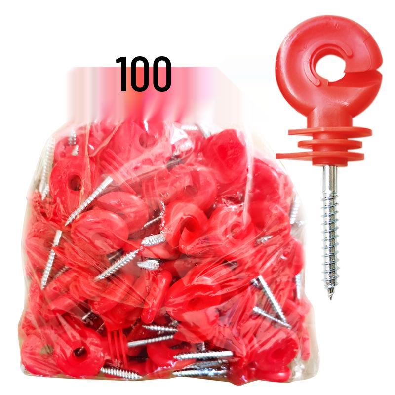 Electric Fence Insulator for Wooden Stakes - Livestock Pasture System