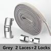 Quick Metal Press Lock Shoelaces No Tie Elastic Laces For Sneakers Kids Adults Easy Wear Durable Shoe Laces