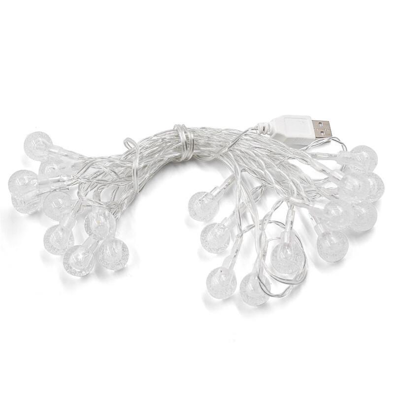 Outdoor LED Bubble Ball String Lights for Camping & Decor