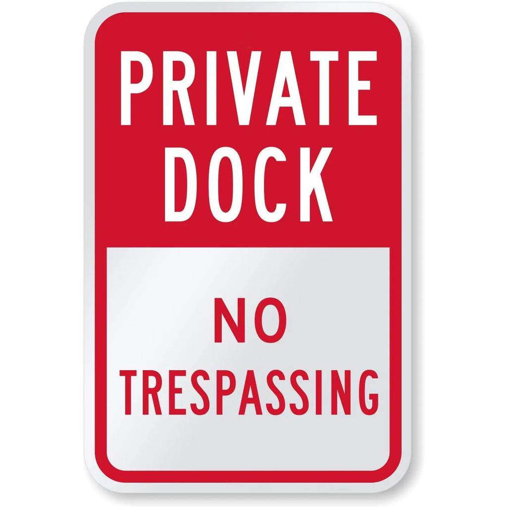 Retro No Trespassing Metal Poster Iron Decoration Perfect for Home Cafe Garage Club Bar Pubs